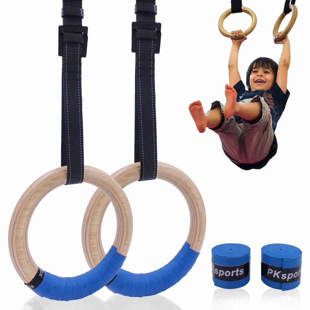 ANNEAUX DE GYMNASTIQUE Pour Enfants Balançoire Plein Air Adulte EUR 44