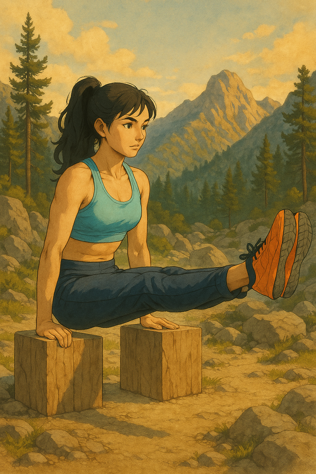 Naïa entraînement L-Sit -- WO-Calisthenics