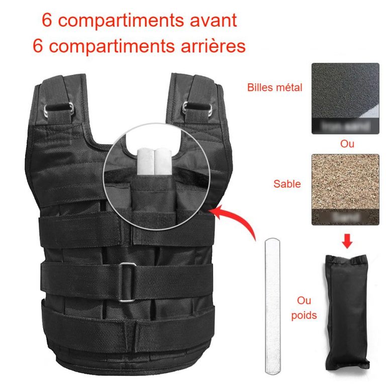 Gilet Lesté Pour Musculation Et Entraînement Sportif – Sans Marque – Neuf