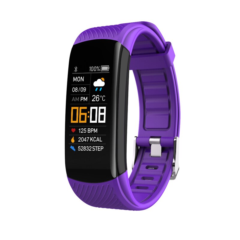 Bracelet Connecté Étanche B6853 Mauve | WO-Calisthenics