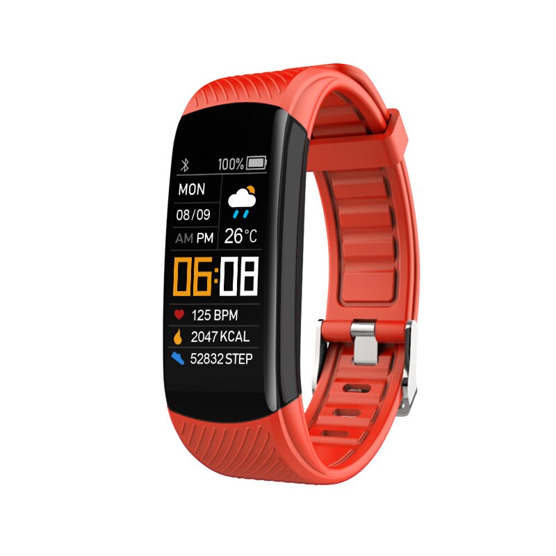 Bracelet Connecté Étanche B6853 Orange | WO-Calisthenics