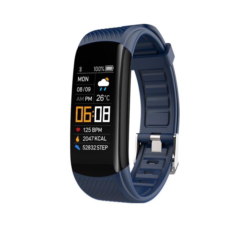 Bracelet Connecté Étanche B6853 Bleu Marine | WO-Calisthenics