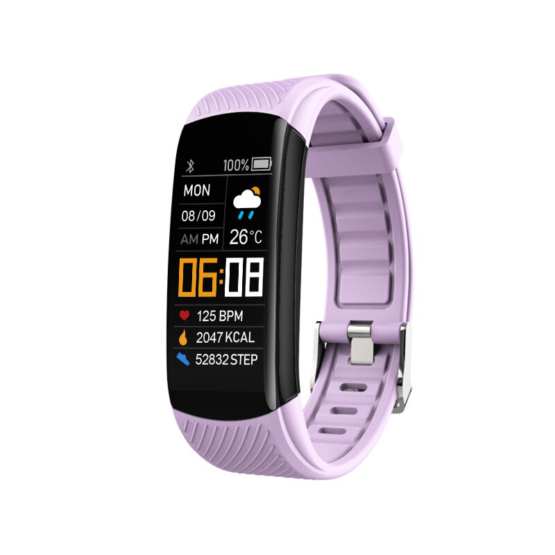 Bracelet Connecté Étanche B6853 Violet | WO-Calisthenics