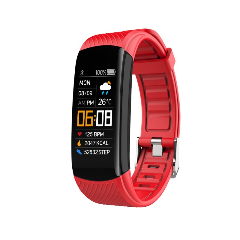Bracelet Connecté Étanche B6853 Rouge | WO-Calisthenics