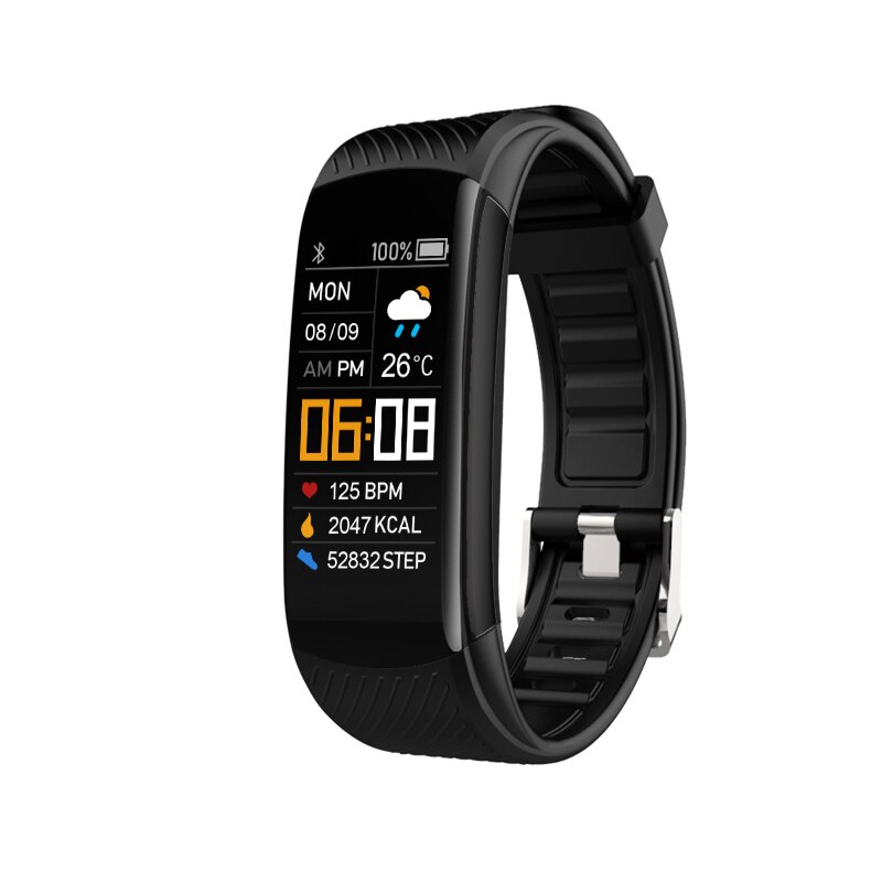 Bracelet Connecté Étanche B6853 Noir | WO-Calisthenics