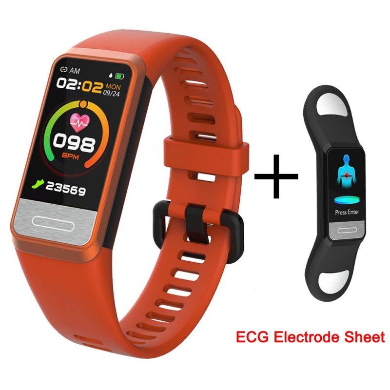 Bracelet Connecté Ecg B7001 Rouge | WO-Calisthenics