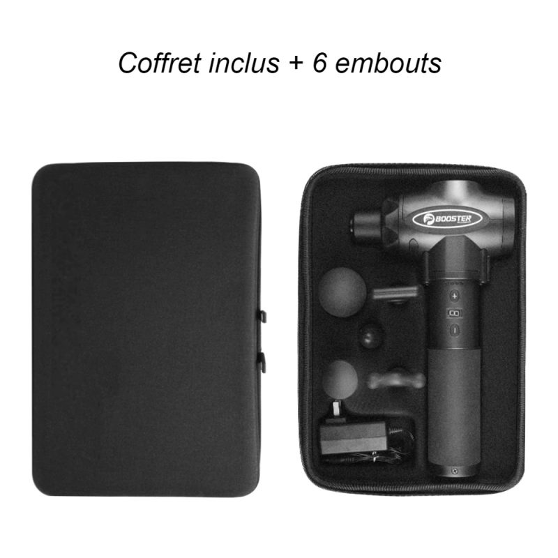 Pistolet De Massage Kine P8115 + Coffret + 6 Embouts | WO-Calisthenics