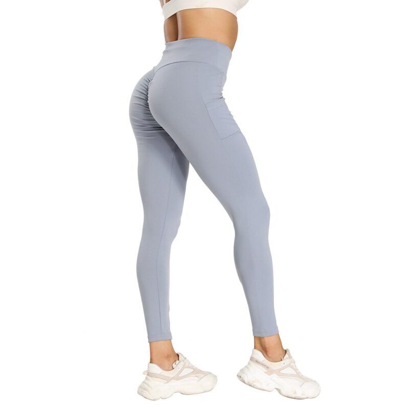 Legging Sport Avec Poche PWSL200403 Gris | WO-Calisthenics