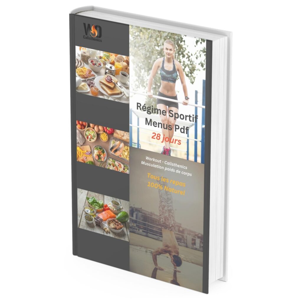 Ebook cover Régime Sportif Menus Pdf | WO-Calisthenics