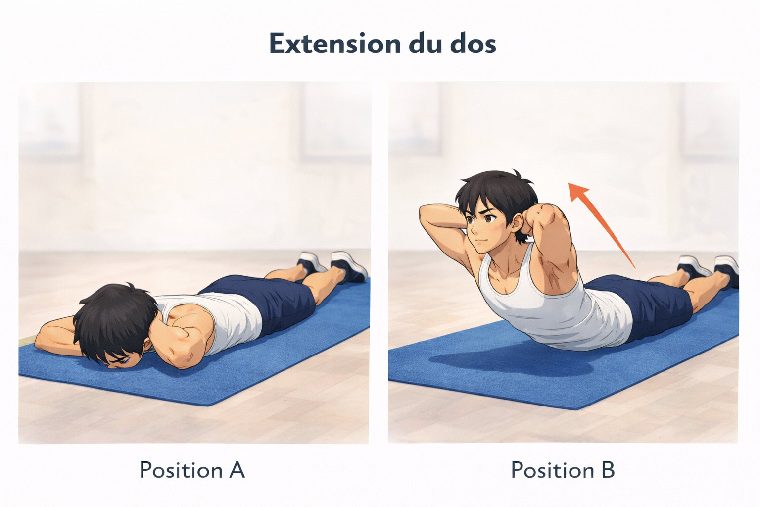 exercices dos sans matériel 9 | WO-Calisthenics Exercice Extension du Dos - Kaï -- WO-Calisthenics