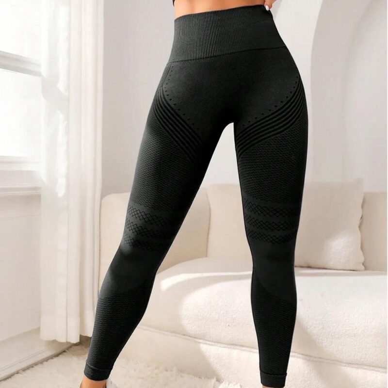 Black Fitness Legging - Vue Avant | WO-Calisthenics