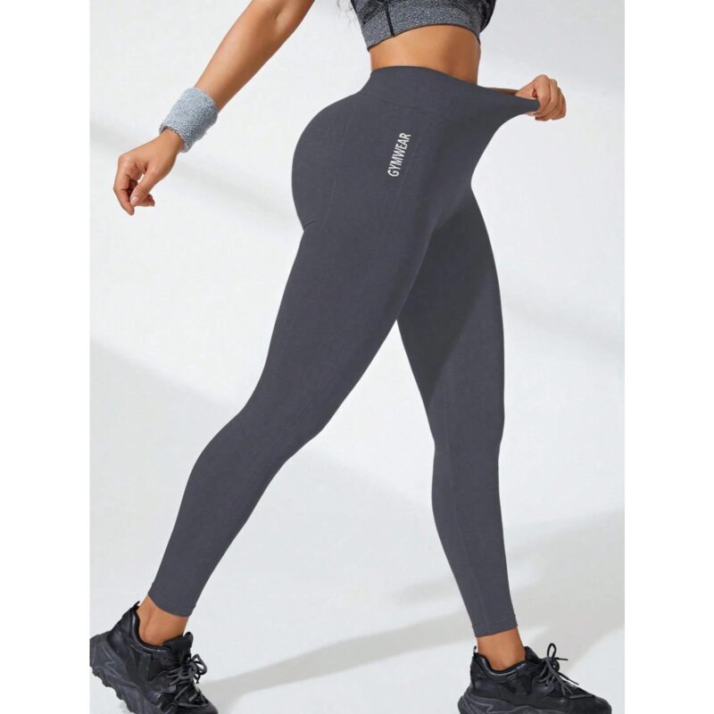 Grey Sport Legging Démo Profil | WO-Calisthenics