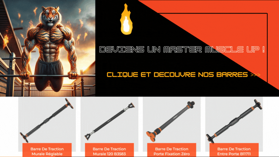 Maitre Muscle Up -- Appel à l'action découvir nos barres -- WO-Calisthenics