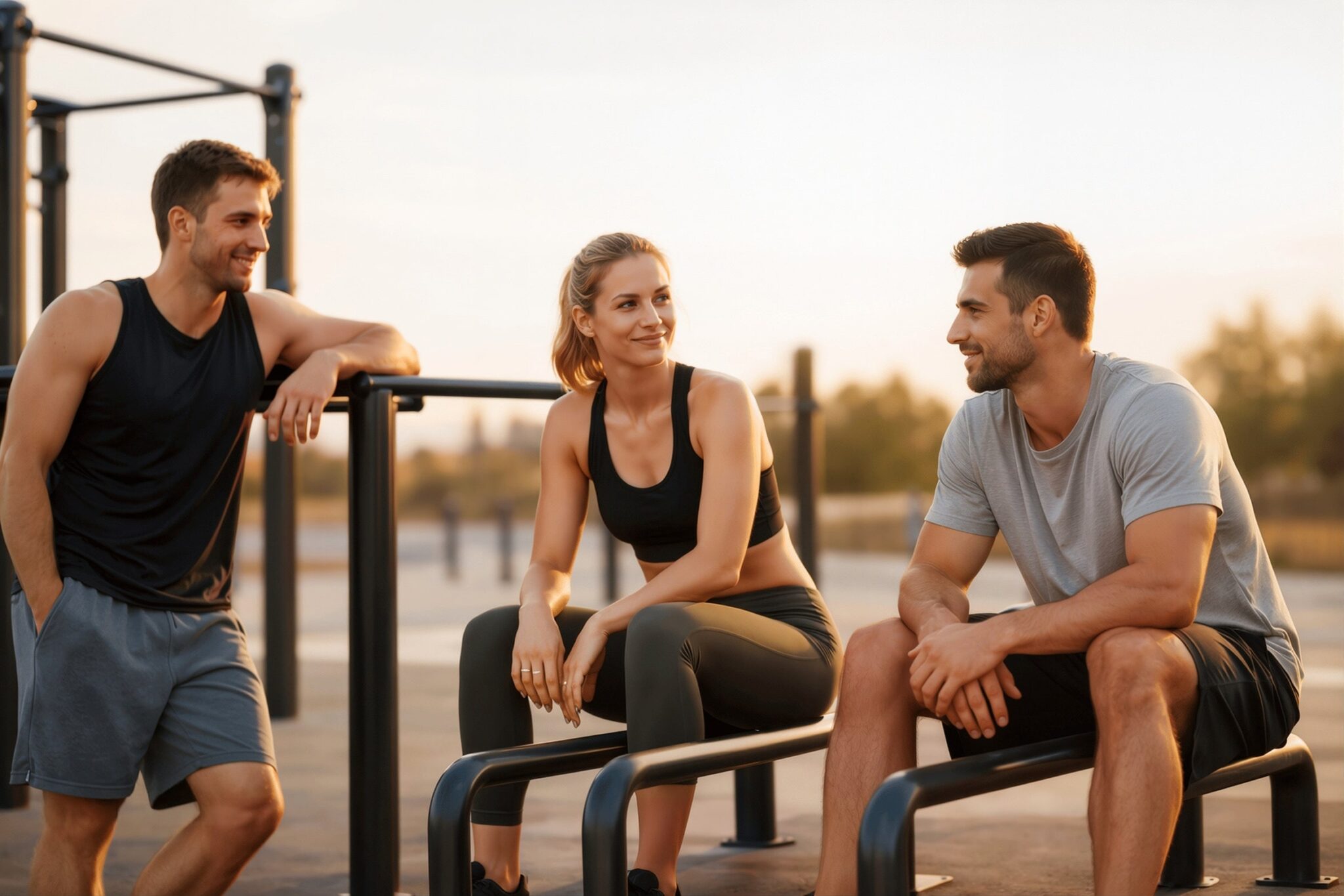 Athlètes après Calisthenics Workout -- WO-Calisthenics