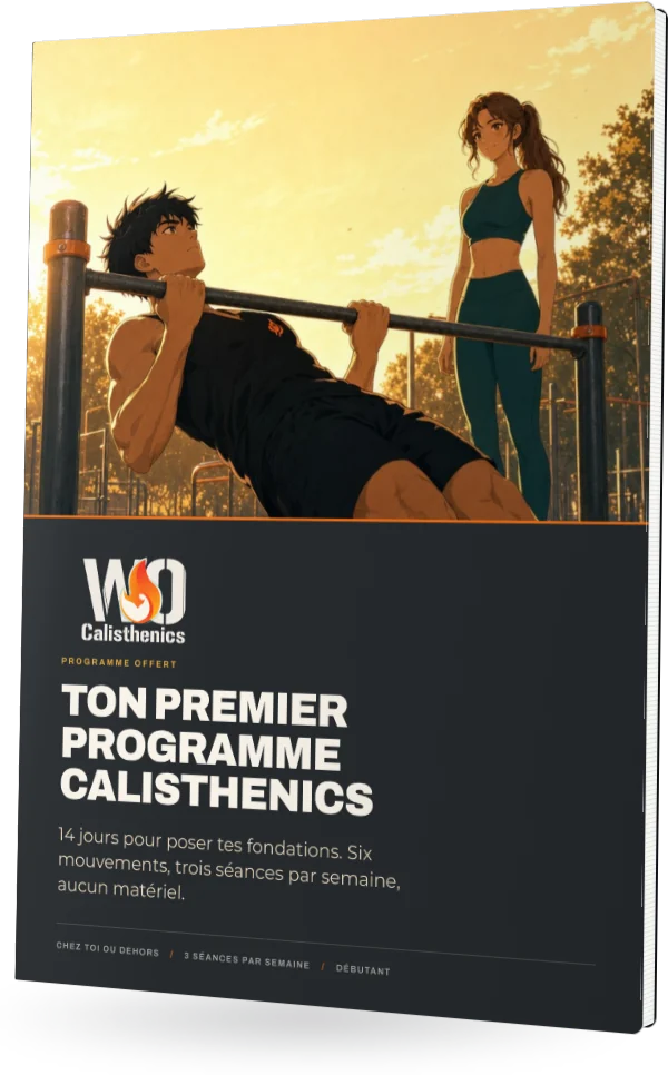 Mockup du programme Ton Premier Programme Calisthenics 14 jours, offert par WO-Calisthenics