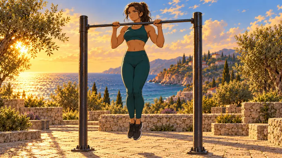 commencer le street workout 7 | WO-Calisthenics Naïa en traction, la routine qui fait progresser