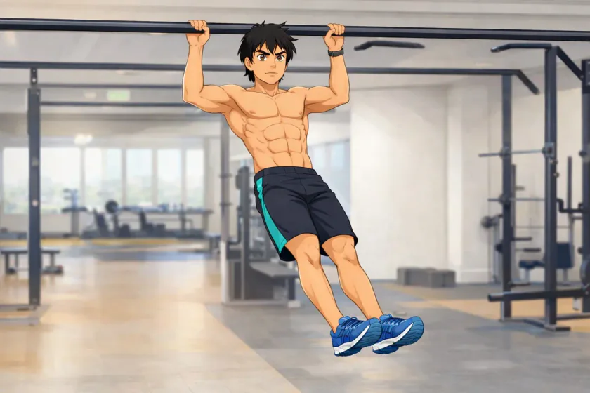 exercices dos sans matériel 14 | WO-Calisthenics Kaï fait une traction pronation à la barre