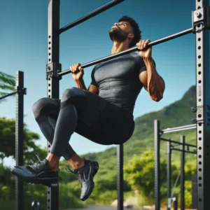 muscle up 3 | WO-Calisthenics Traction explosive à la barre fixe, genoux ramenés, pour préparer le muscle-up