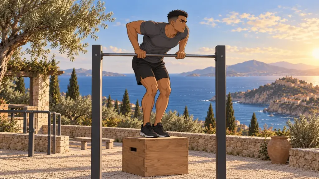 muscle up 10 | WO-Calisthenics Sami apprend la transition du muscle-up depuis un caisson